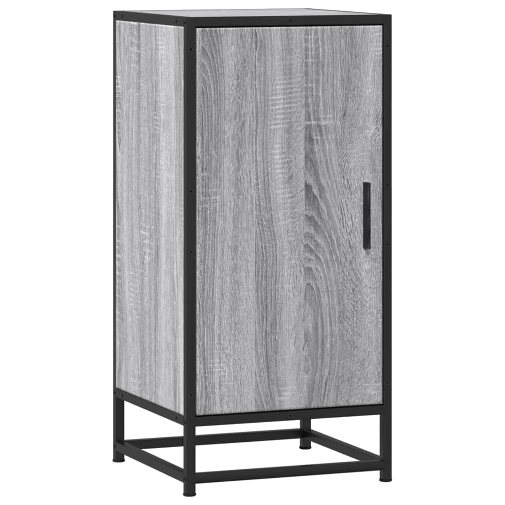 Skjenk grå sonoma 35,5x35x76 cm konstruert tre og metall
