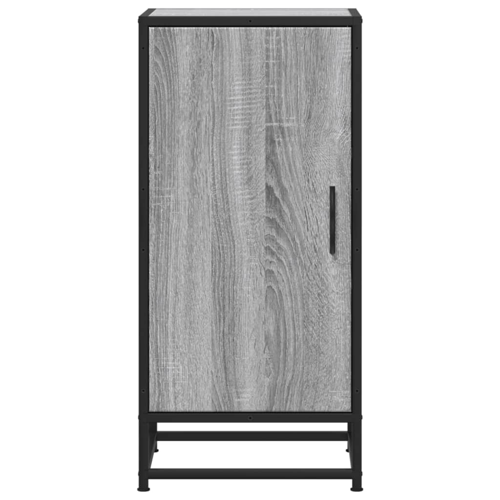 Skjenk grå sonoma 35,5x35x76 cm konstruert tre og metall