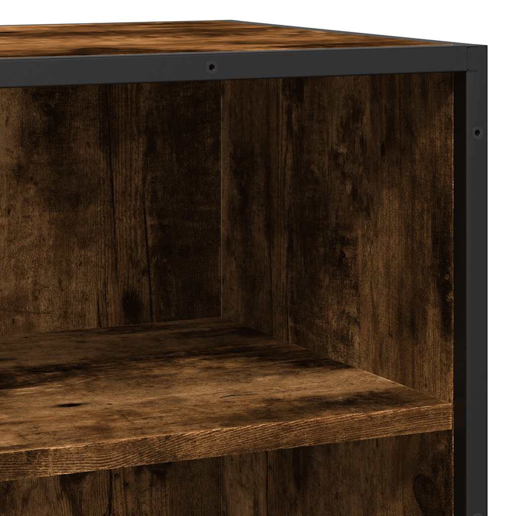 Skjenk røkt eik 35,5x35x76 cm konstruert tre og metall