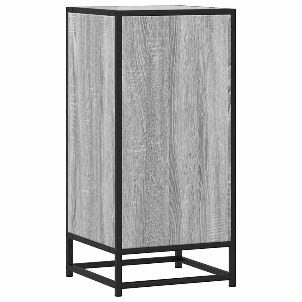 Skjenk grå sonoma 35,5x35x76 cm konstruert tre og metall