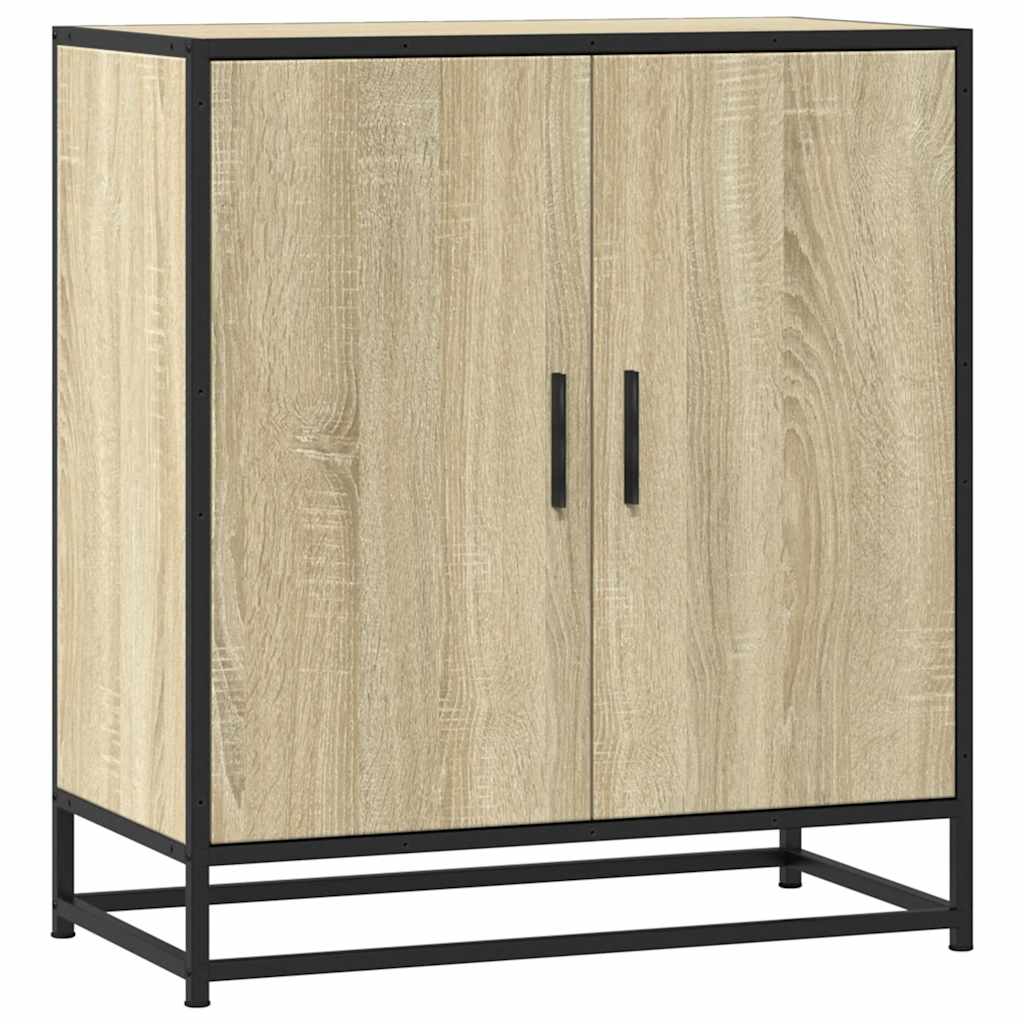 Skjenk sonoma eik 68x35x76 cm konstruert tre og metall