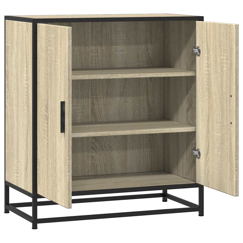 Skjenk sonoma eik 68x35x76 cm konstruert tre og metall