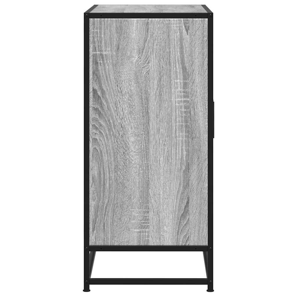 Skjenk grå sonoma 68x35x76 cm konstruert tre og metall