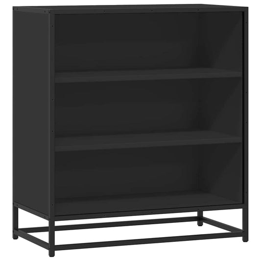 Skjenk svart 68x35x76 cm konstruert tre og metall