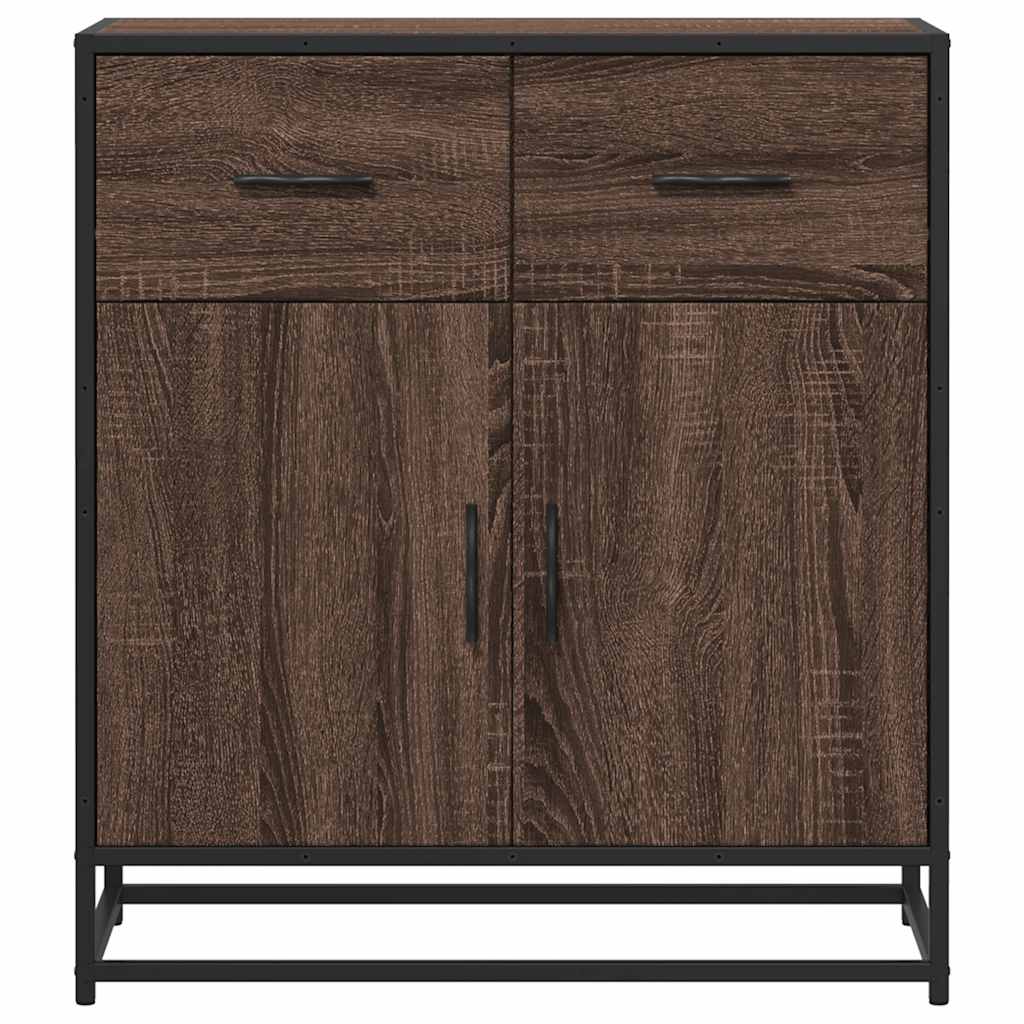 Skjenk brun eik 68x35x76 cm konstruert tre