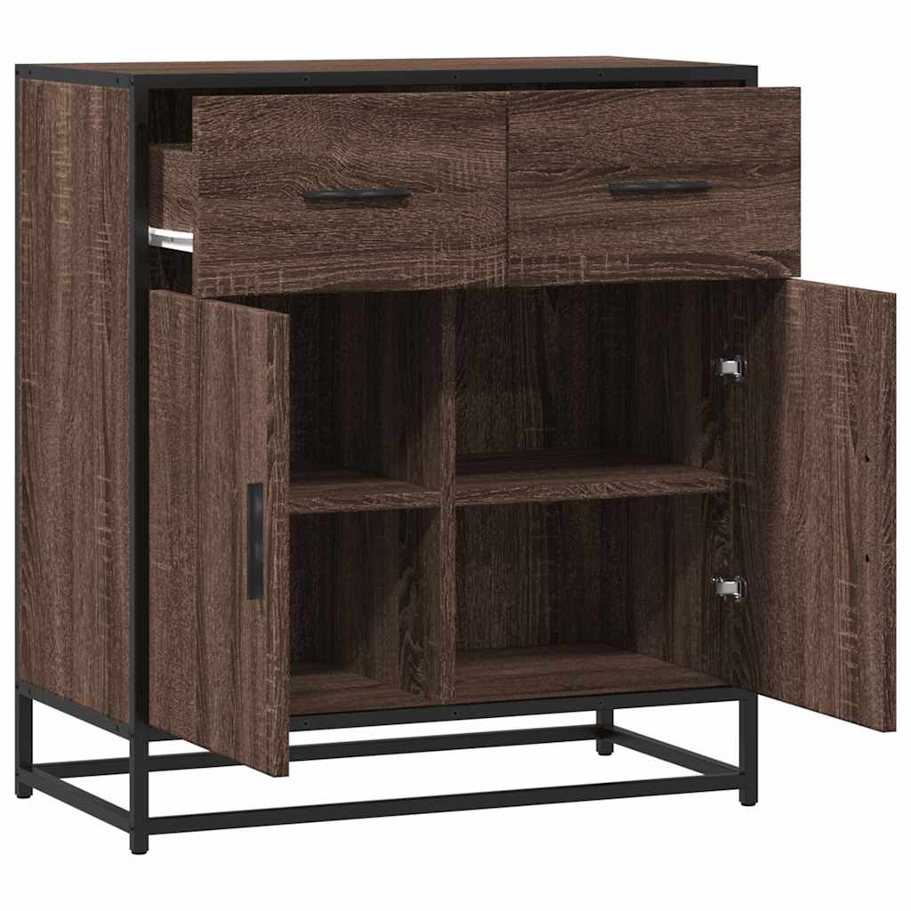 Skjenk brun eik 68x35x76 cm konstruert tre