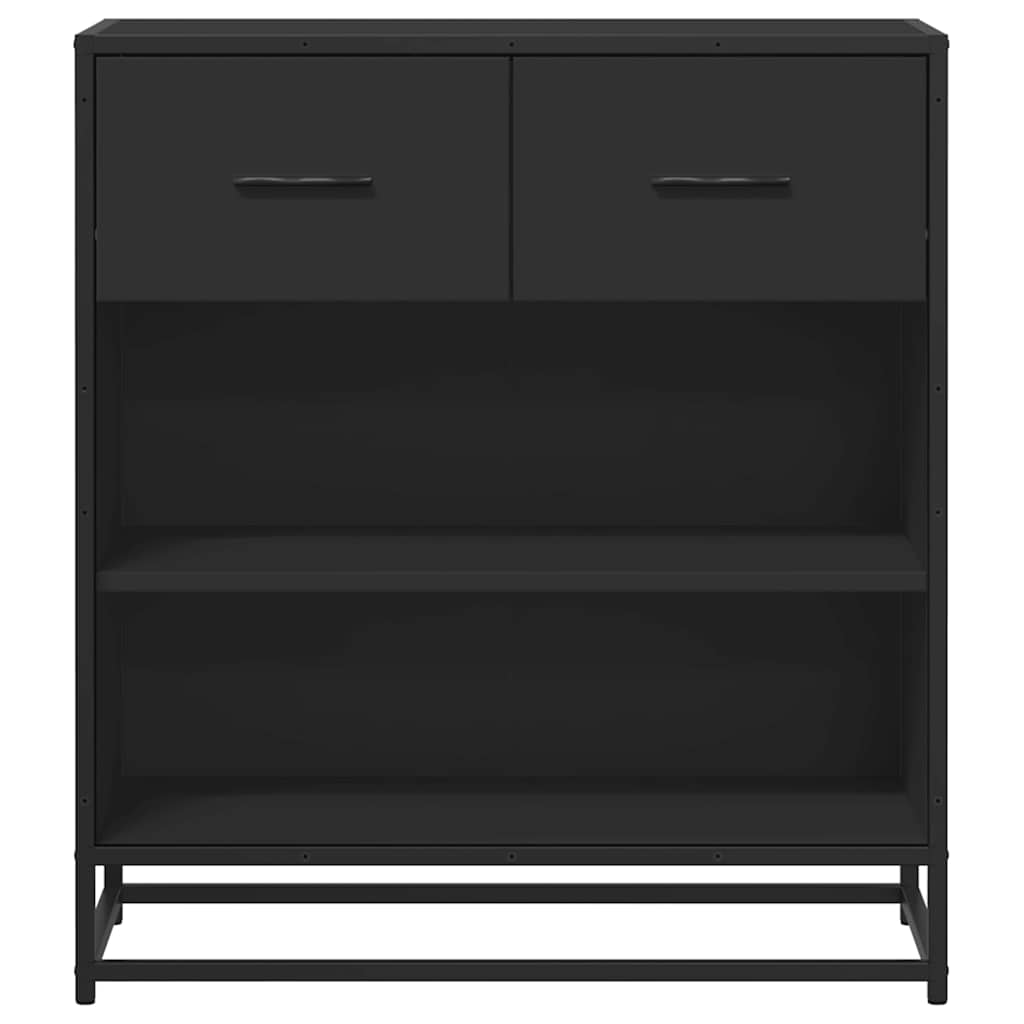 Skjenk svart 68x35x76 cm konstruert tre