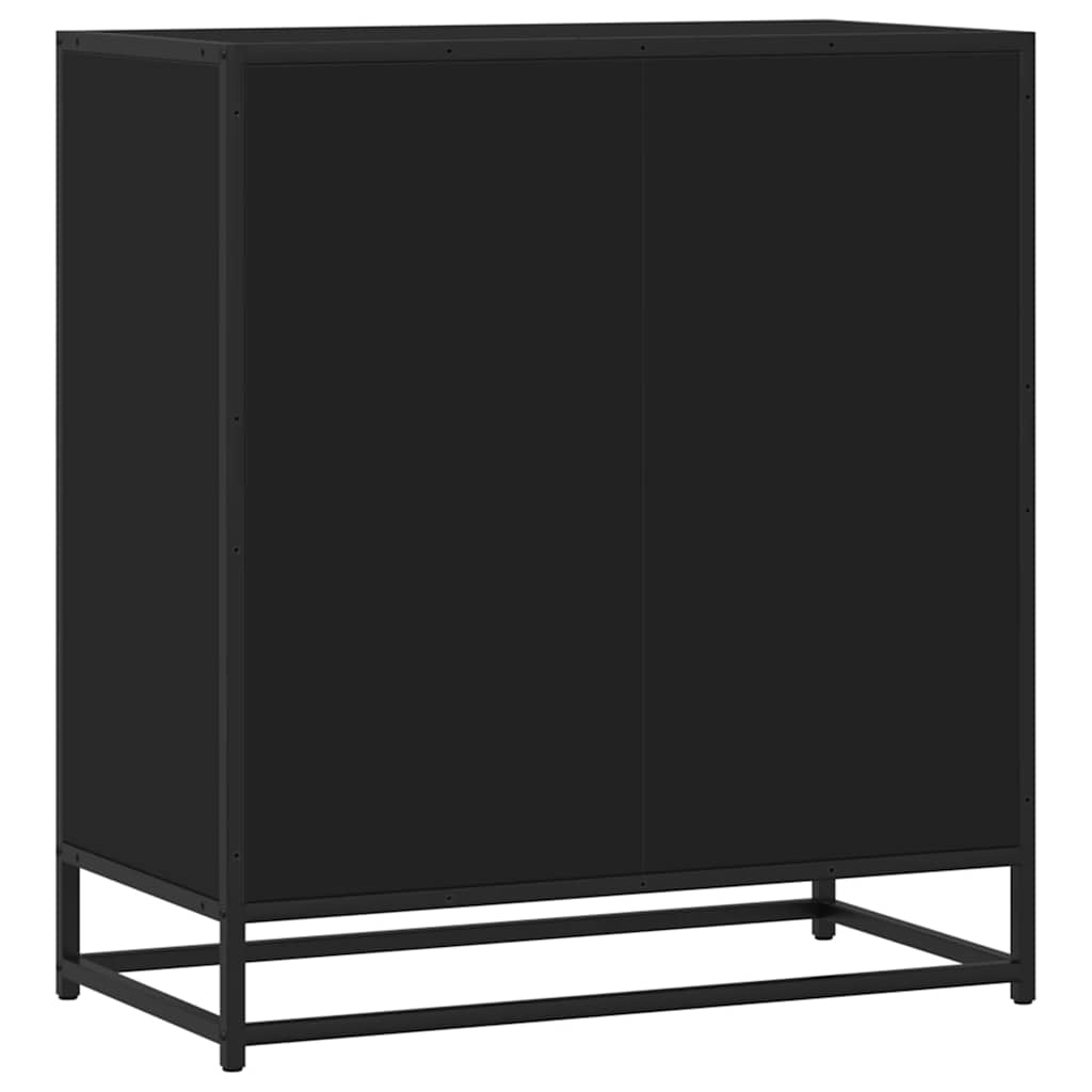 Skjenk svart 68x35x76 cm konstruert tre
