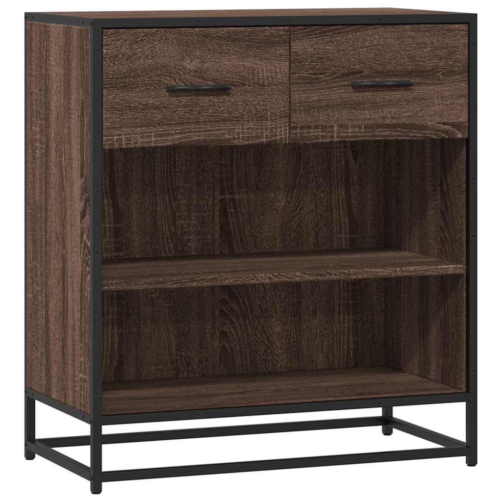 Skjenk brun eik 68x35x76 cm konstruert tre