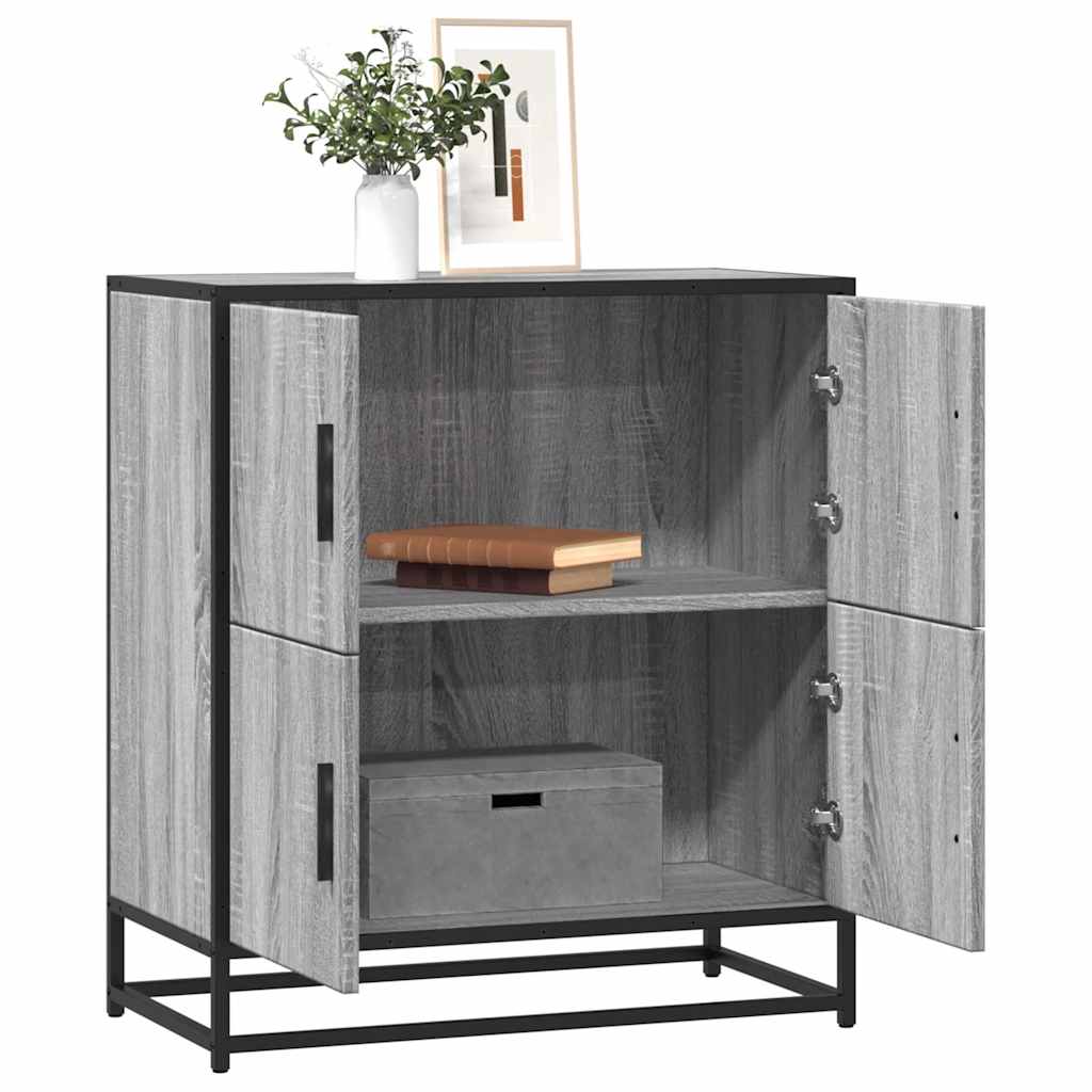Skjenk grå sonoma 68x35x76 cm konstruert tre
