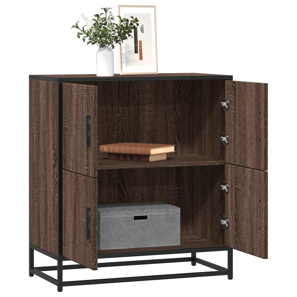 Skjenk brun eik 68x35x76 cm konstruert tre