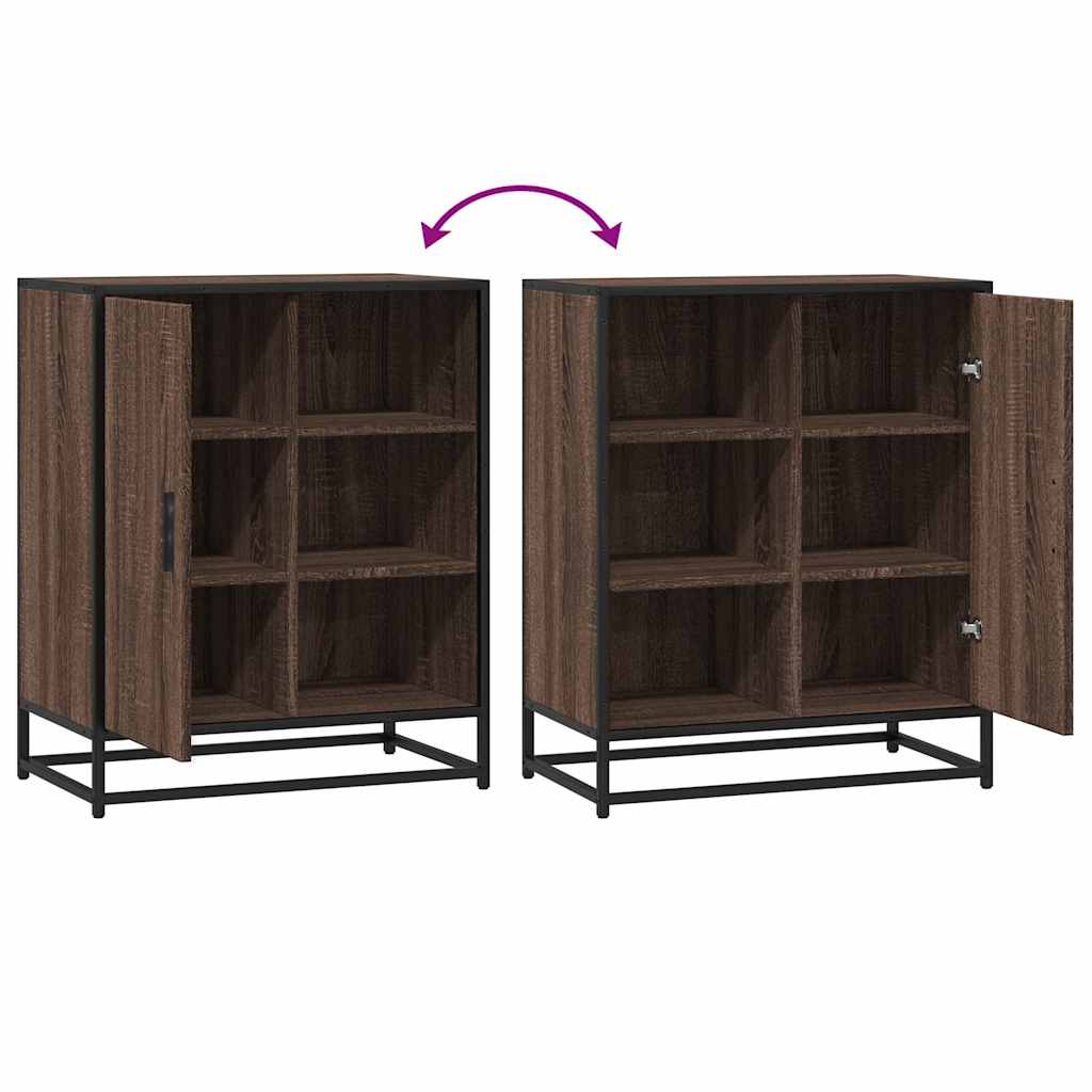 Skjenk brun eik 62x35x76 cm konstruert tre