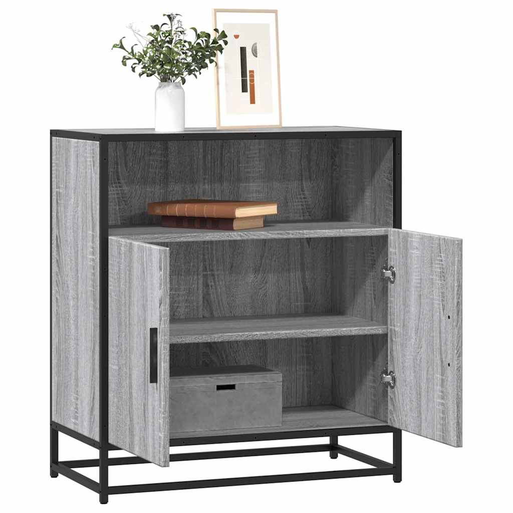 Skjenk grå sonoma 68x35x76 cm konstruert tre