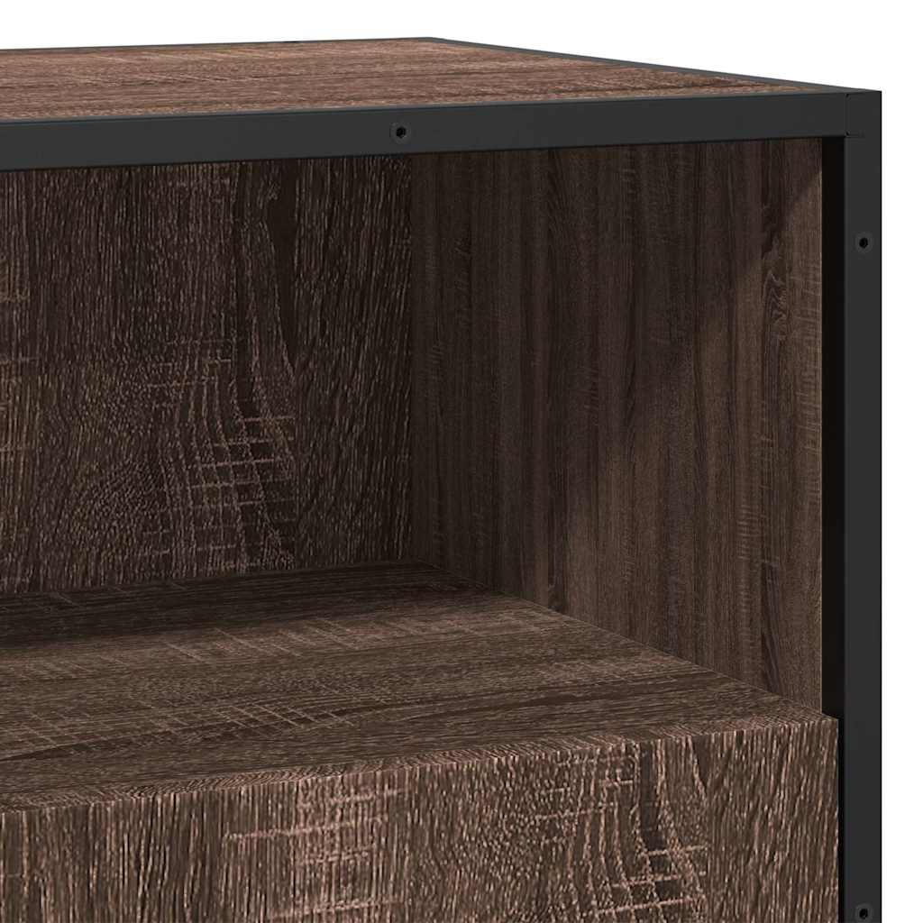Skjenk brun eik 68x35x76 cm konstruert tre