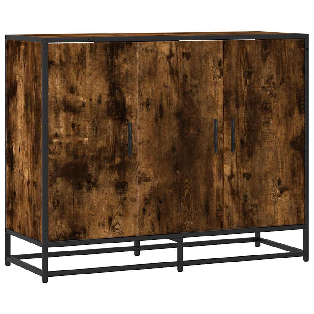Skjenk røkt eik 94x35x76 cm konstruert tre