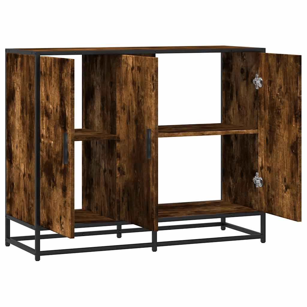 Skjenk røkt eik 94x35x76 cm konstruert tre