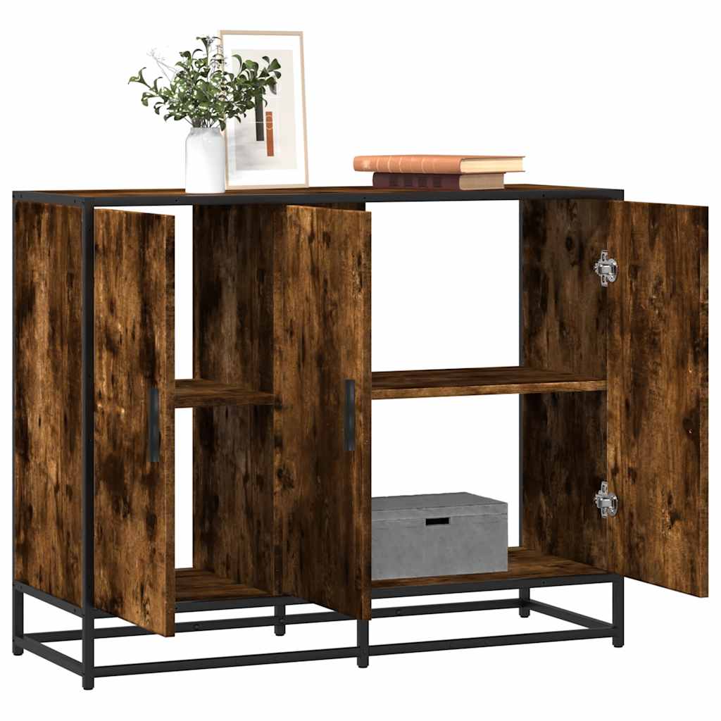 Skjenk røkt eik 94x35x76 cm konstruert tre