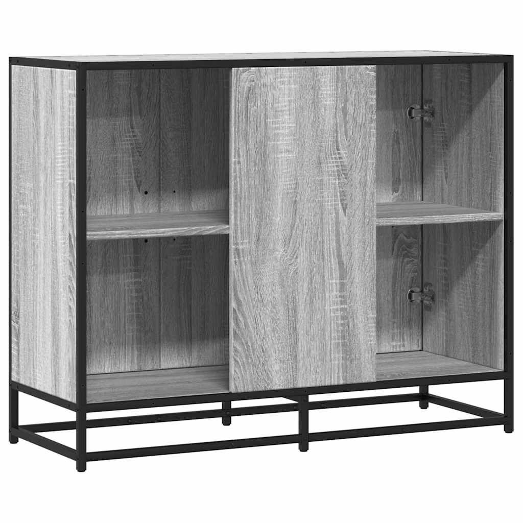 Skjenk grå sonoma 94x35x76 cm konstruert tre