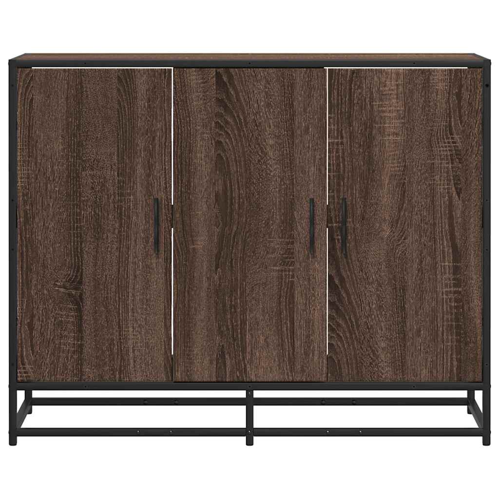 Skjenk brun eik 94x35x76 cm konstruert tre