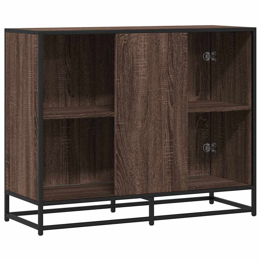 Skjenk brun eik 94x35x76 cm konstruert tre