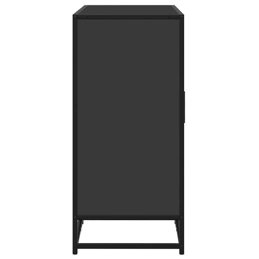 Skjenk svart 92x35x76 cm konstruert tre