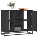 Skjenk svart 92x35x76 cm konstruert tre