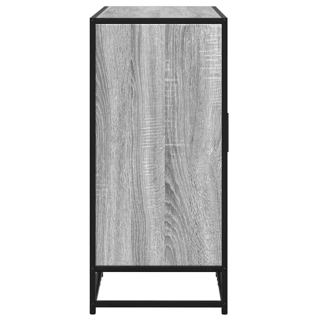 Skjenk grå sonoma eik 92x35x76 cm konstruert tre