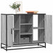 Skjenk grå sonoma eik 92x35x76 cm konstruert tre