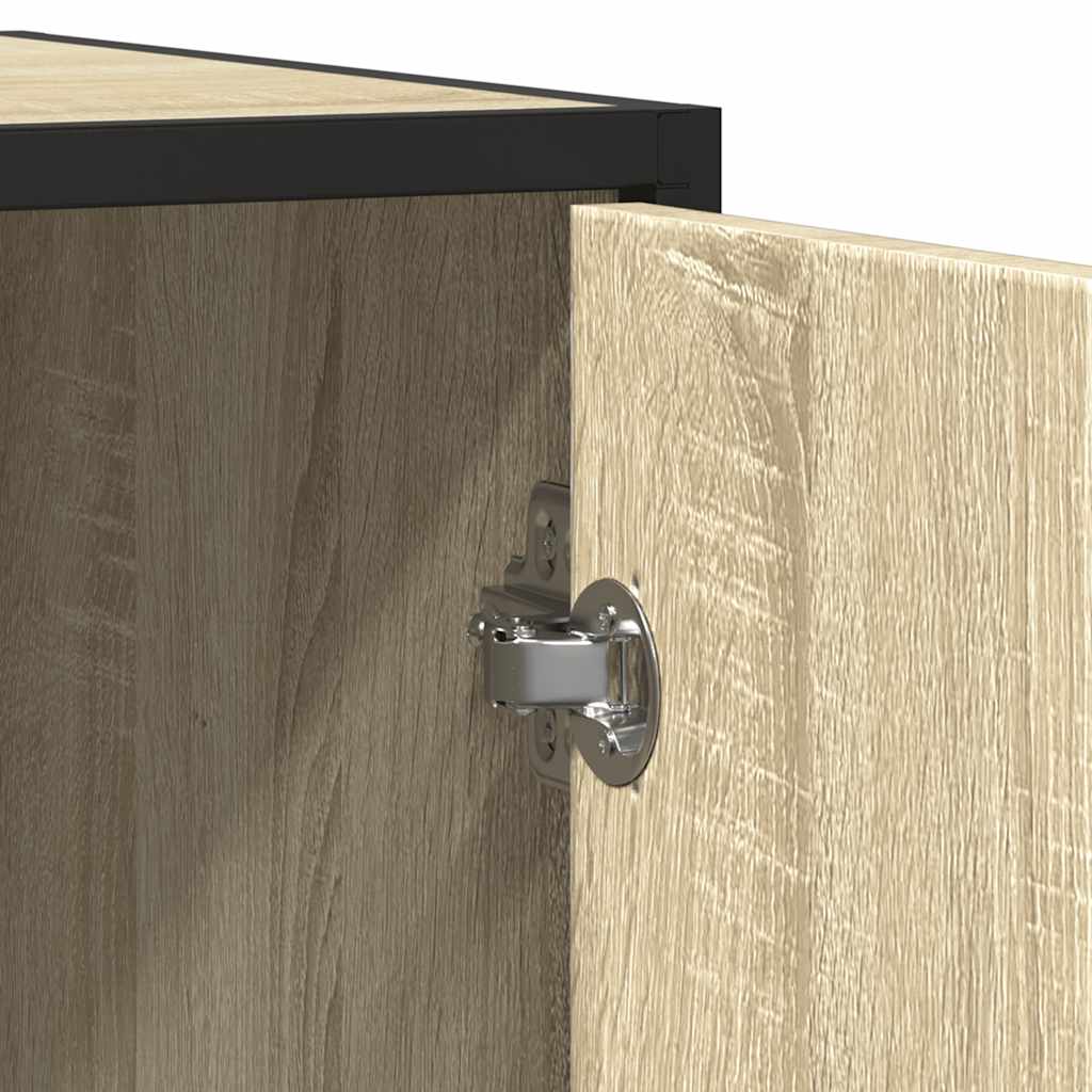 Skjenk sonoma eik 92x35x76 cm konstruert tre