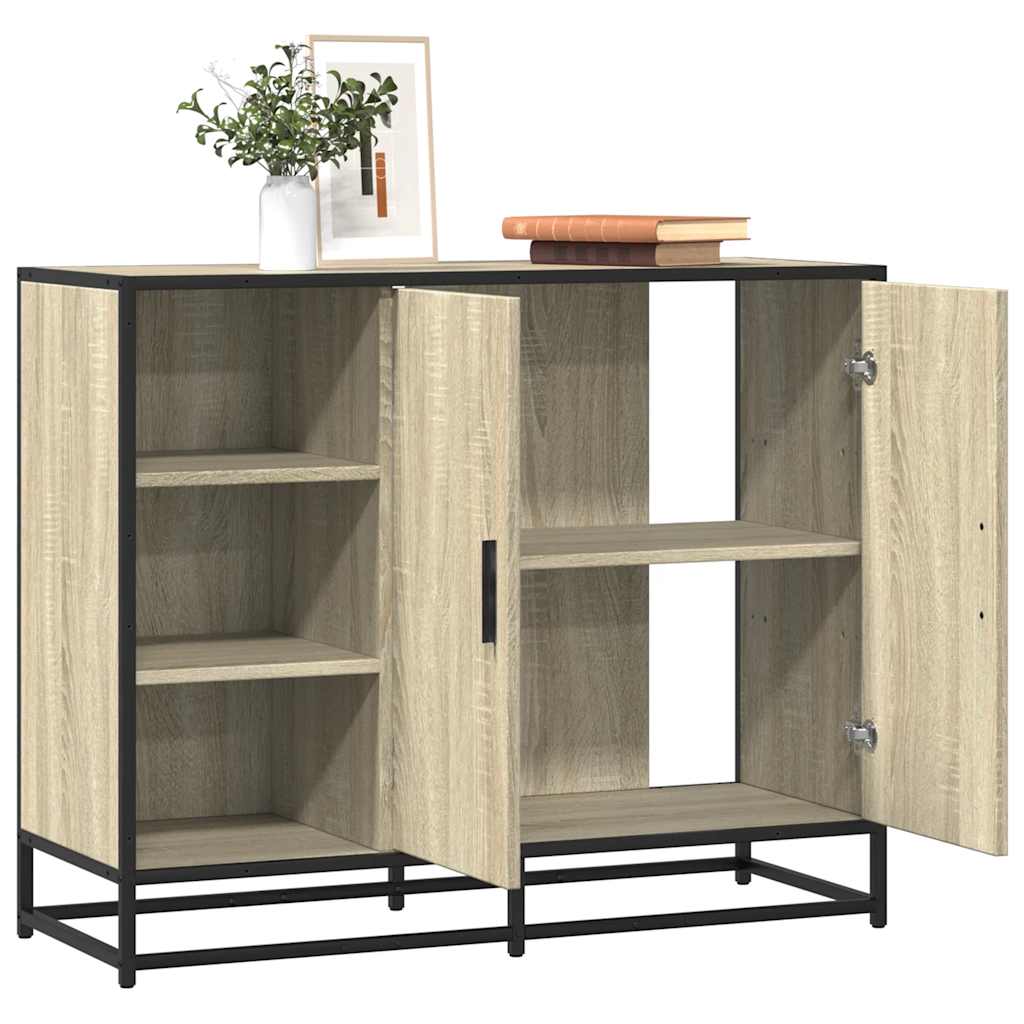Skjenk sonoma eik 92x35x76 cm konstruert tre