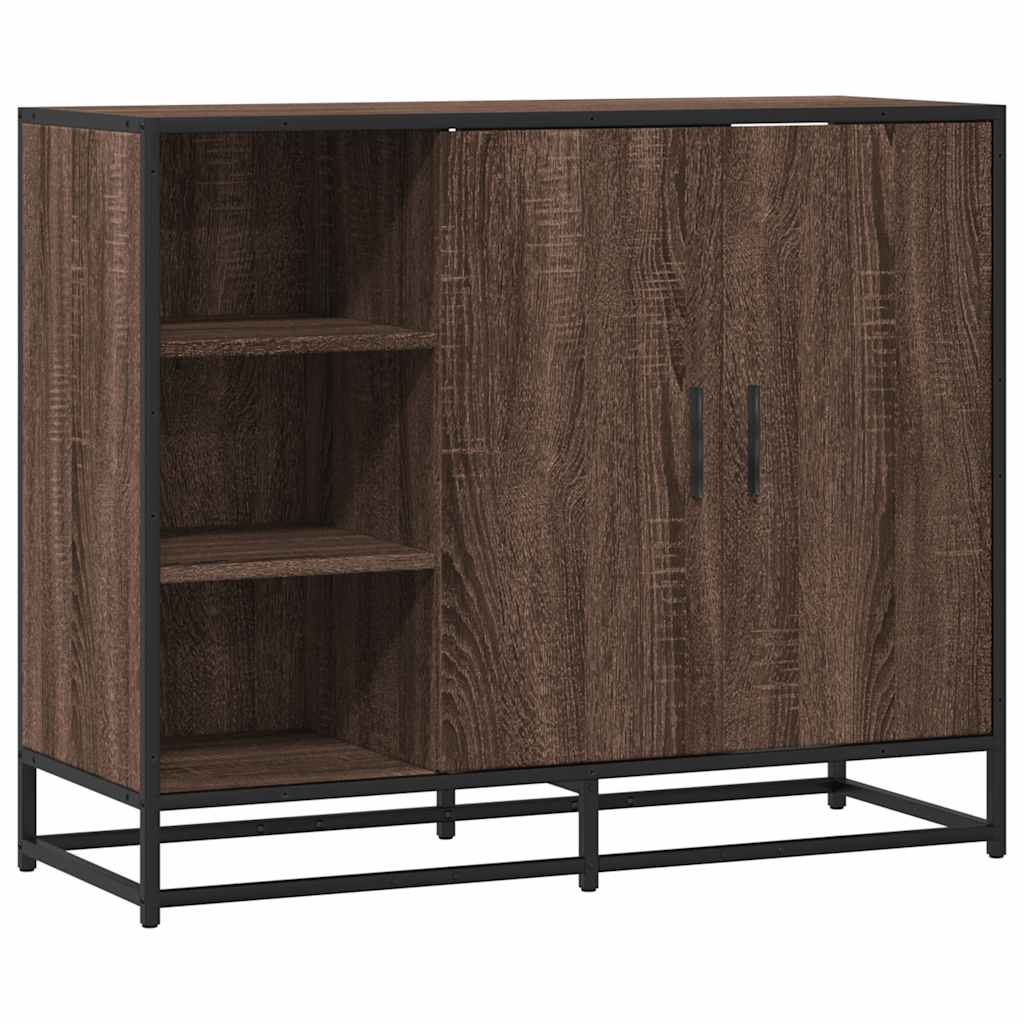 Skjenk brun eik 92x35x76 cm konstruert tre