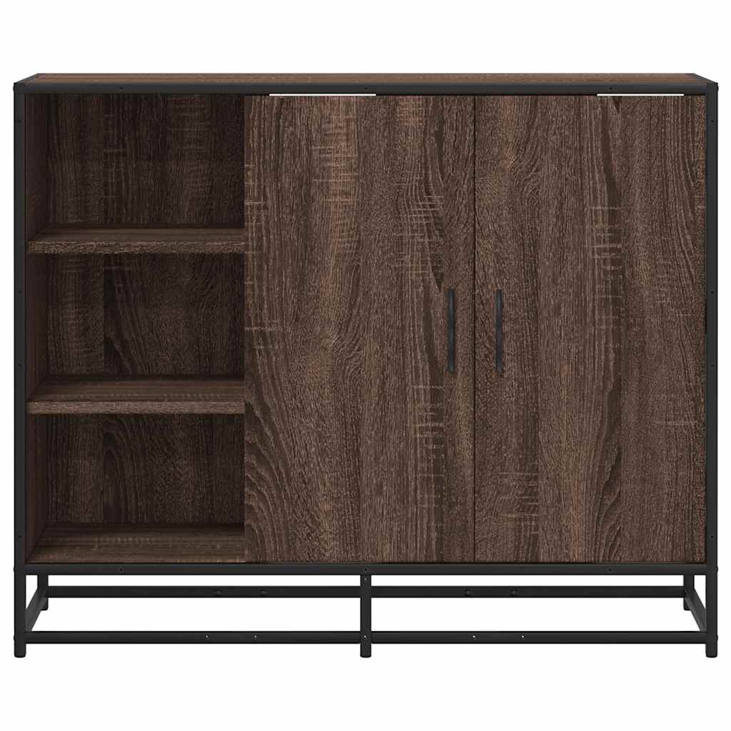 Skjenk brun eik 92x35x76 cm konstruert tre
