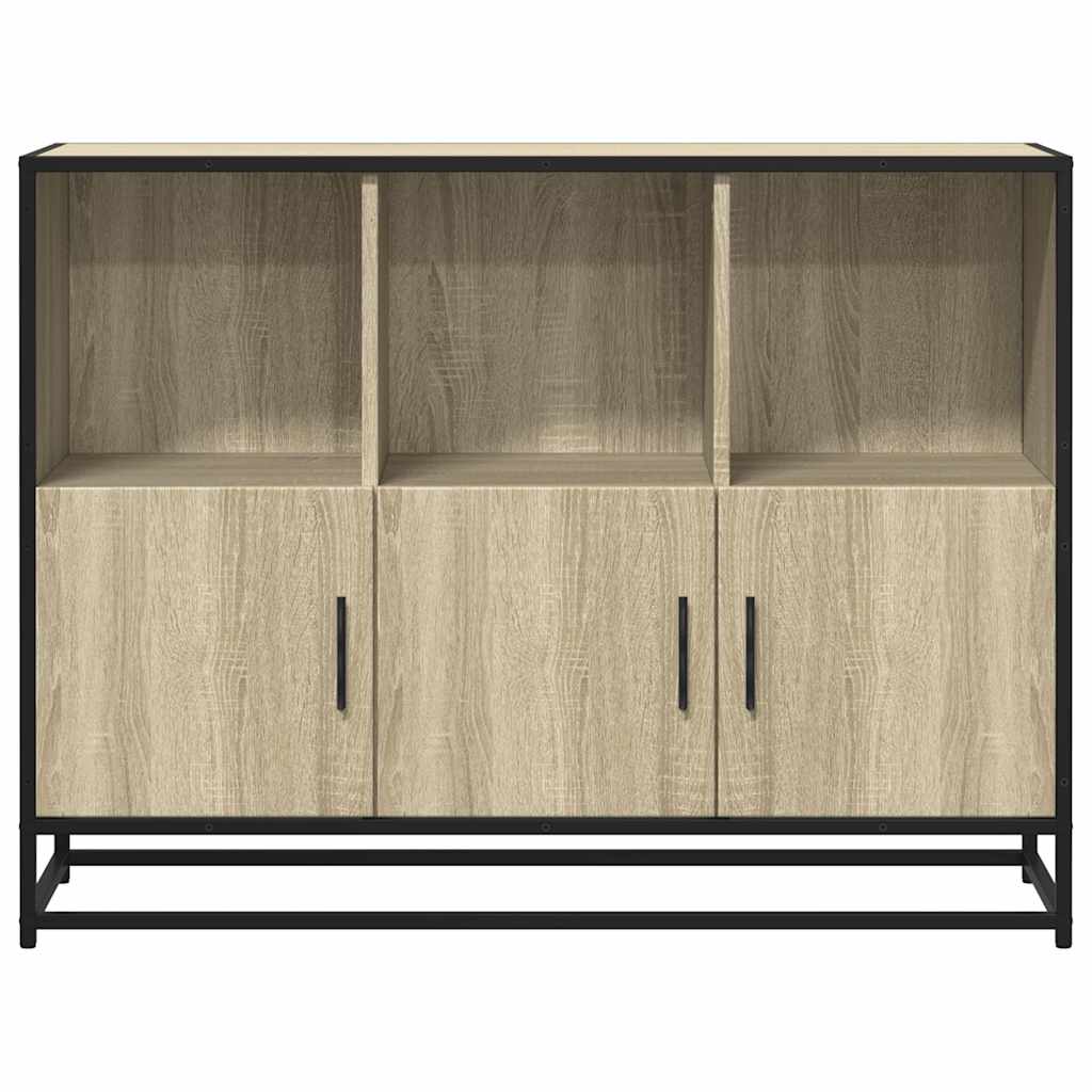 Skjenk sonoma eik 100x35x76 cm konstruert tre