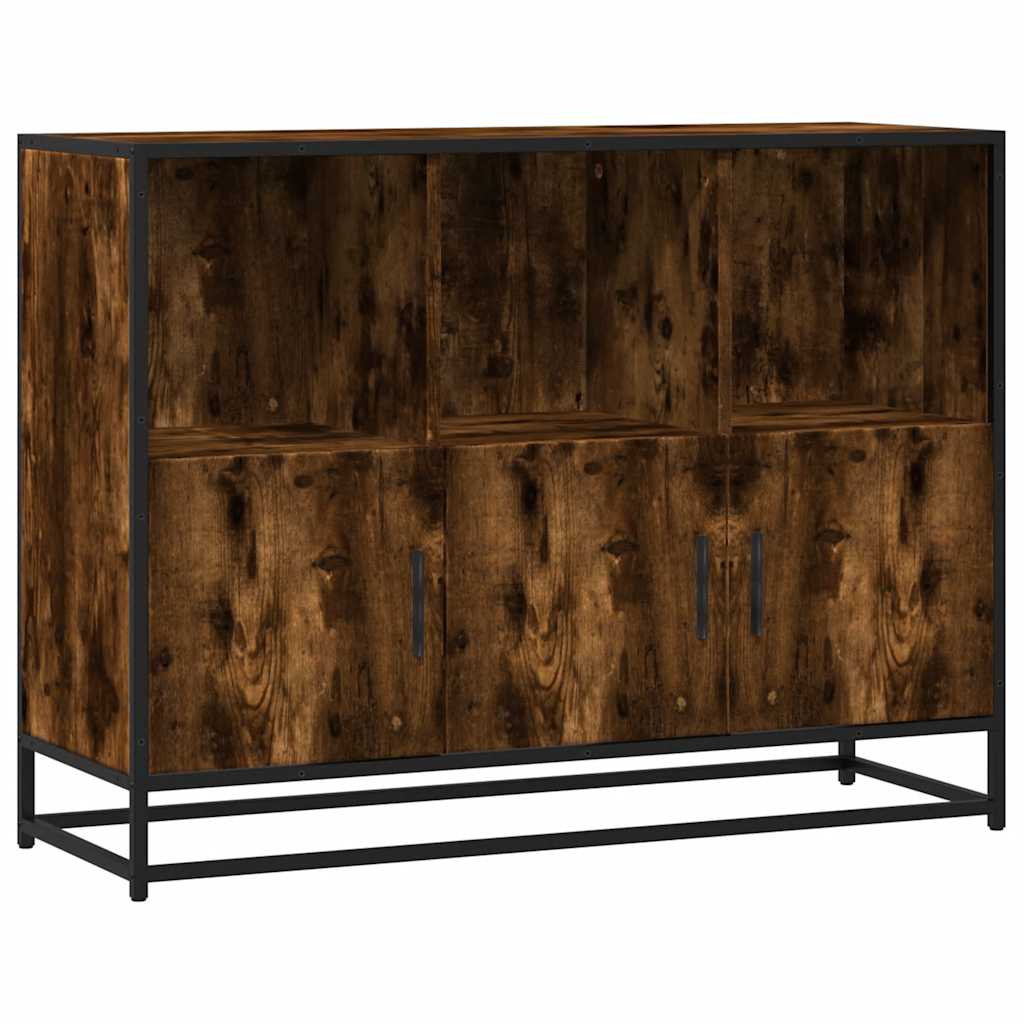 Skjenk røkt eik 100x35x76 cm konstruert tre