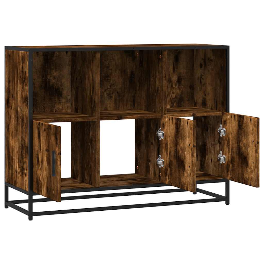 Skjenk røkt eik 100x35x76 cm konstruert tre
