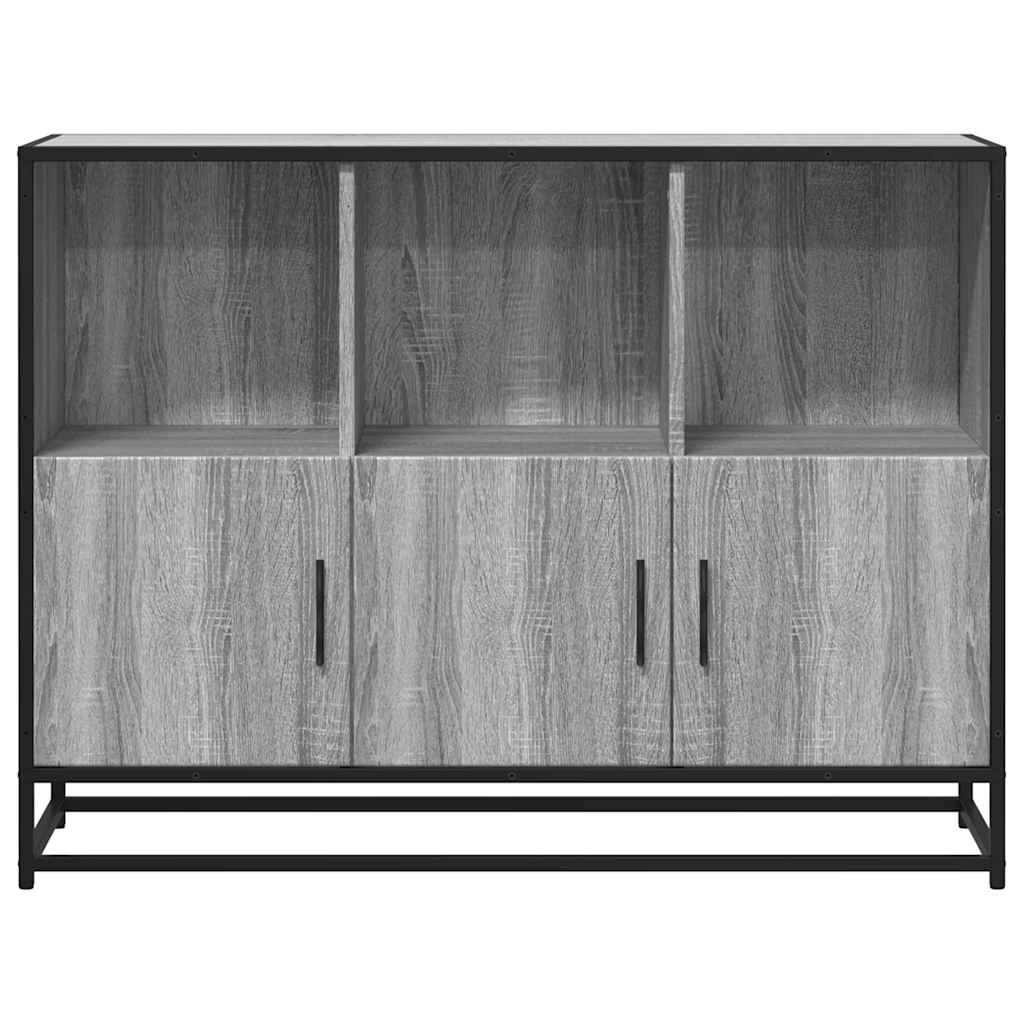 Skjenk grå sonoma 100x35x76 cm konstruert tre
