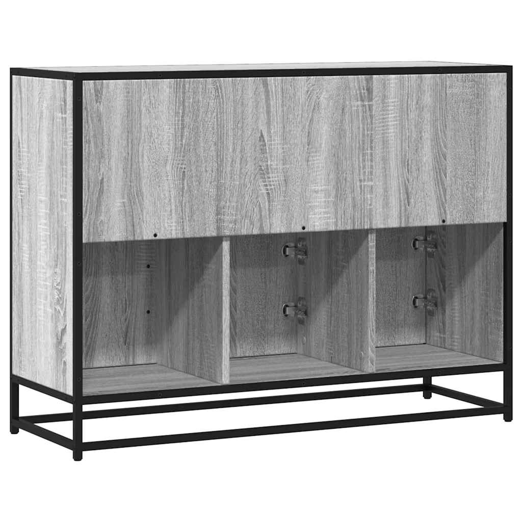 Skjenk grå sonoma 100x35x76 cm konstruert tre