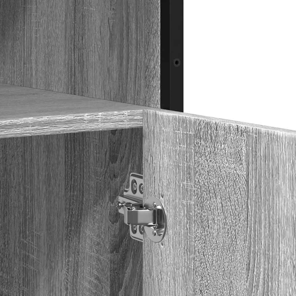 Skjenk grå sonoma 100x35x76 cm konstruert tre