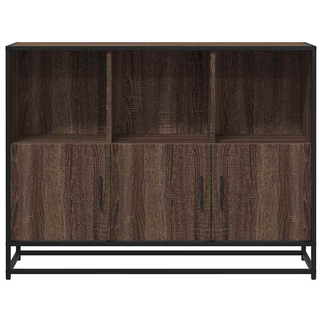 Skjenk brun eik 100x35x76 cm konstruert tre