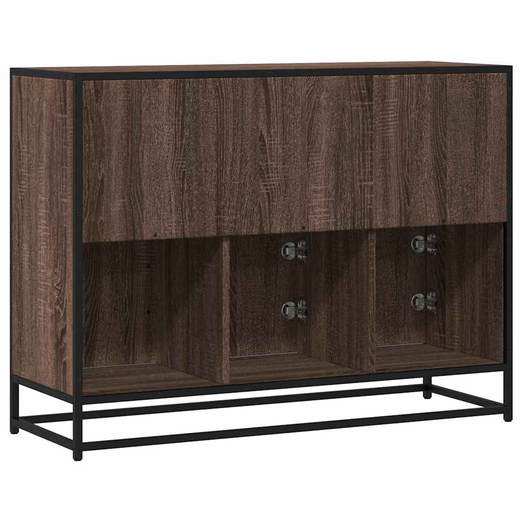 Skjenk brun eik 100x35x76 cm konstruert tre