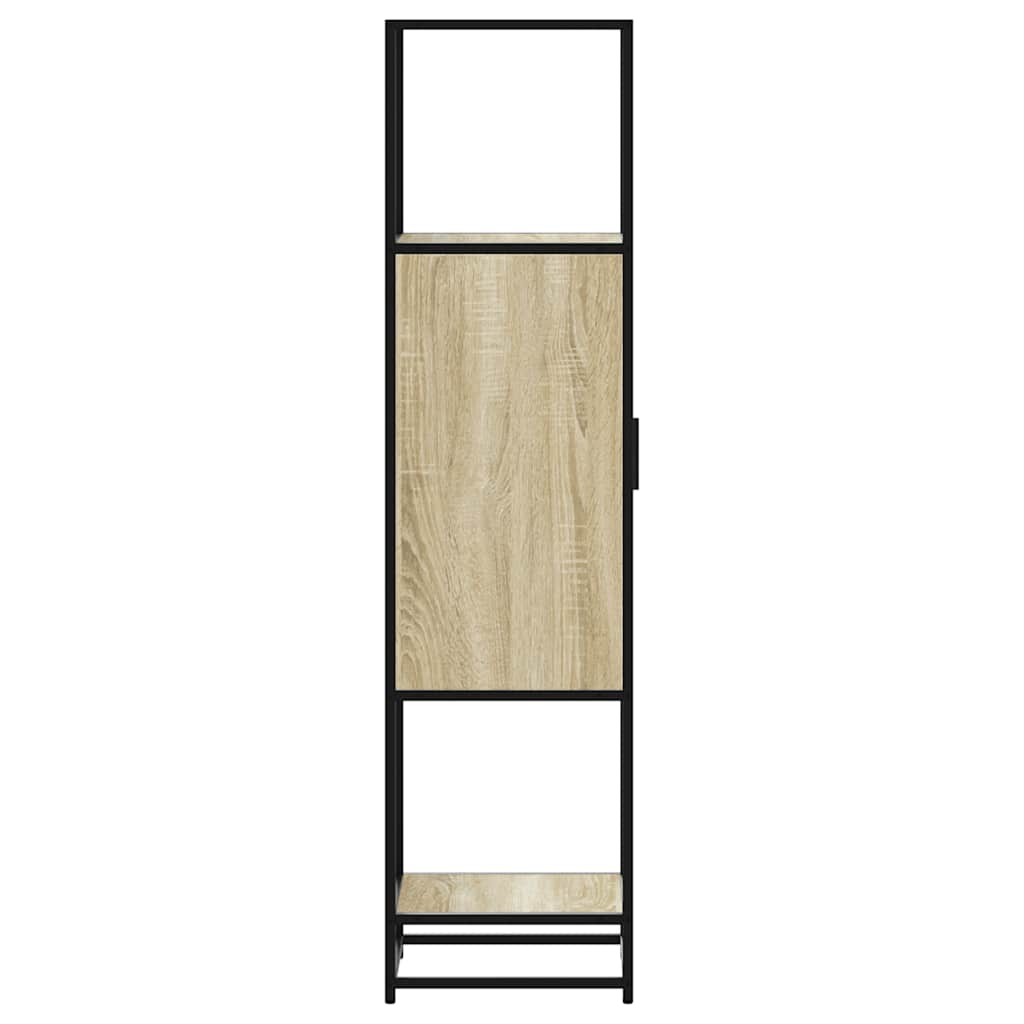Highboard sonoma eik 35,5x35x139 cm konstruert tre og metall
