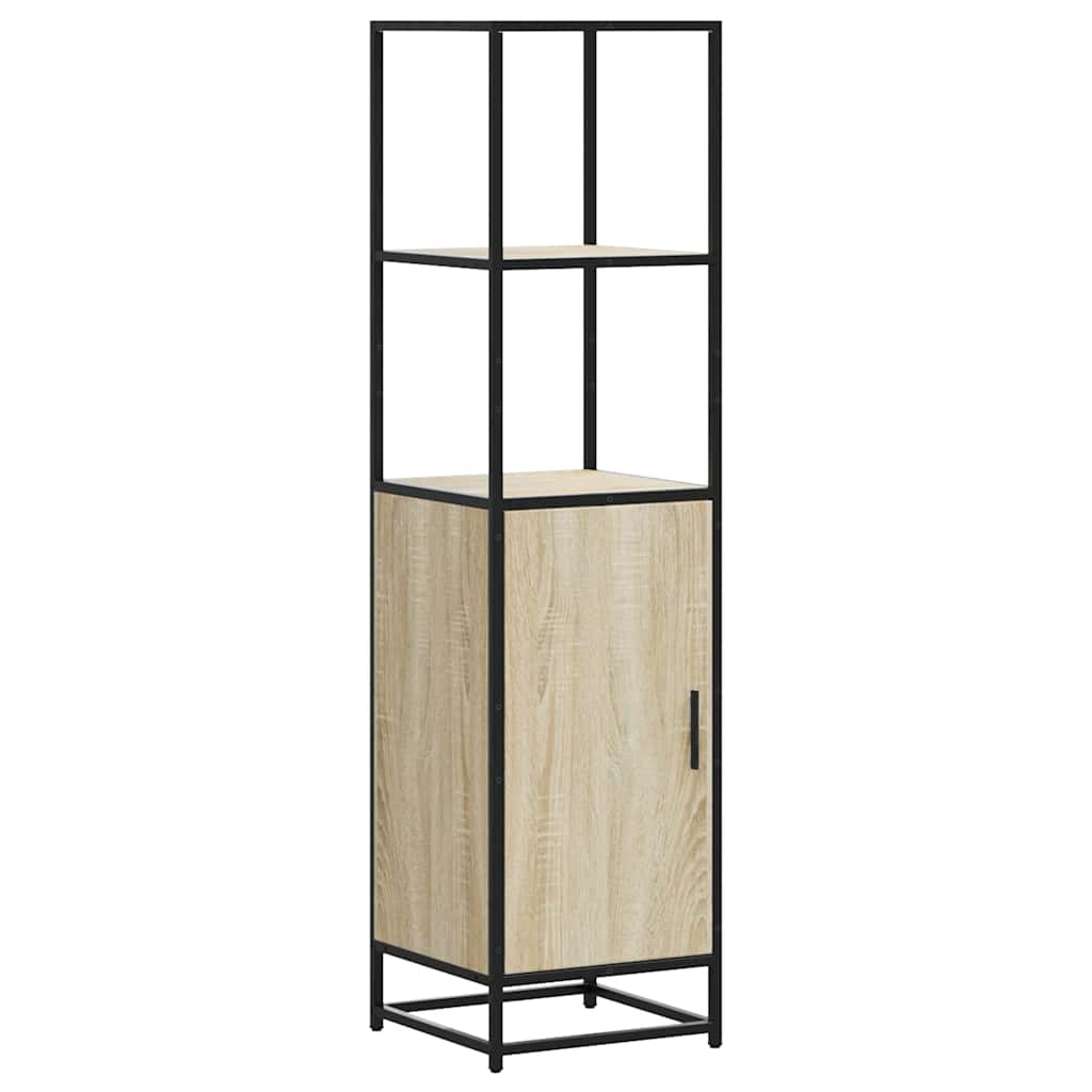 Highboard sonoma eik 35,5x35x139 cm konstruert tre og metall