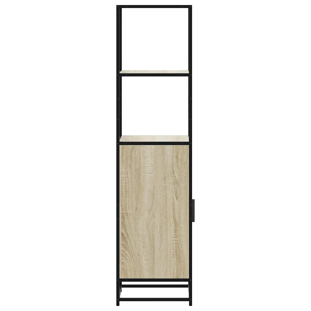 Highboard sonoma eik 35,5x35x139 cm konstruert tre og metall