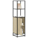Highboard sonoma eik 35,5x35x139 cm konstruert tre og metall