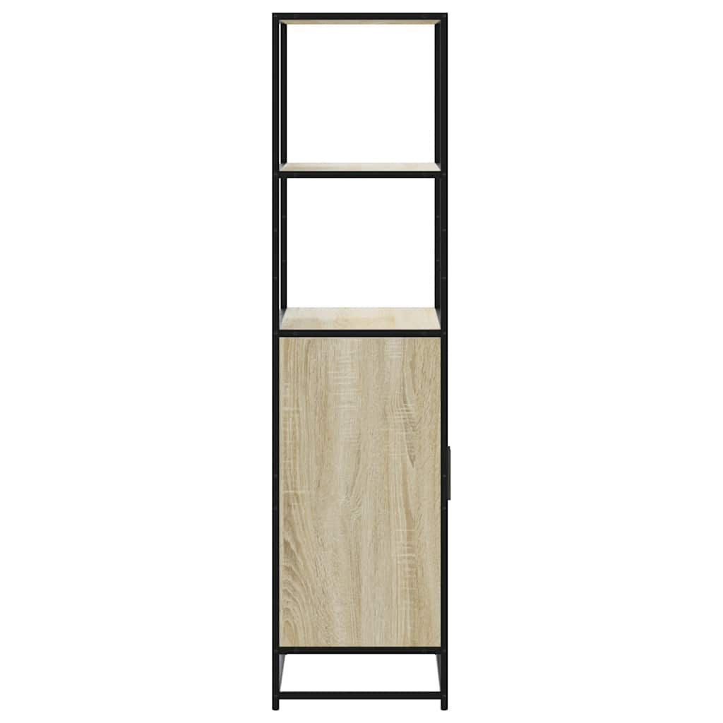 Highboard sonoma eik 68x35x139 cm konstruert tre og metall
