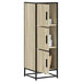 Highboard sonoma eik 35,5x35x106,5 cm konstruert tre og metall