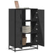 Highboard svart 68x35x106,5 cm konstruert tre og metall
