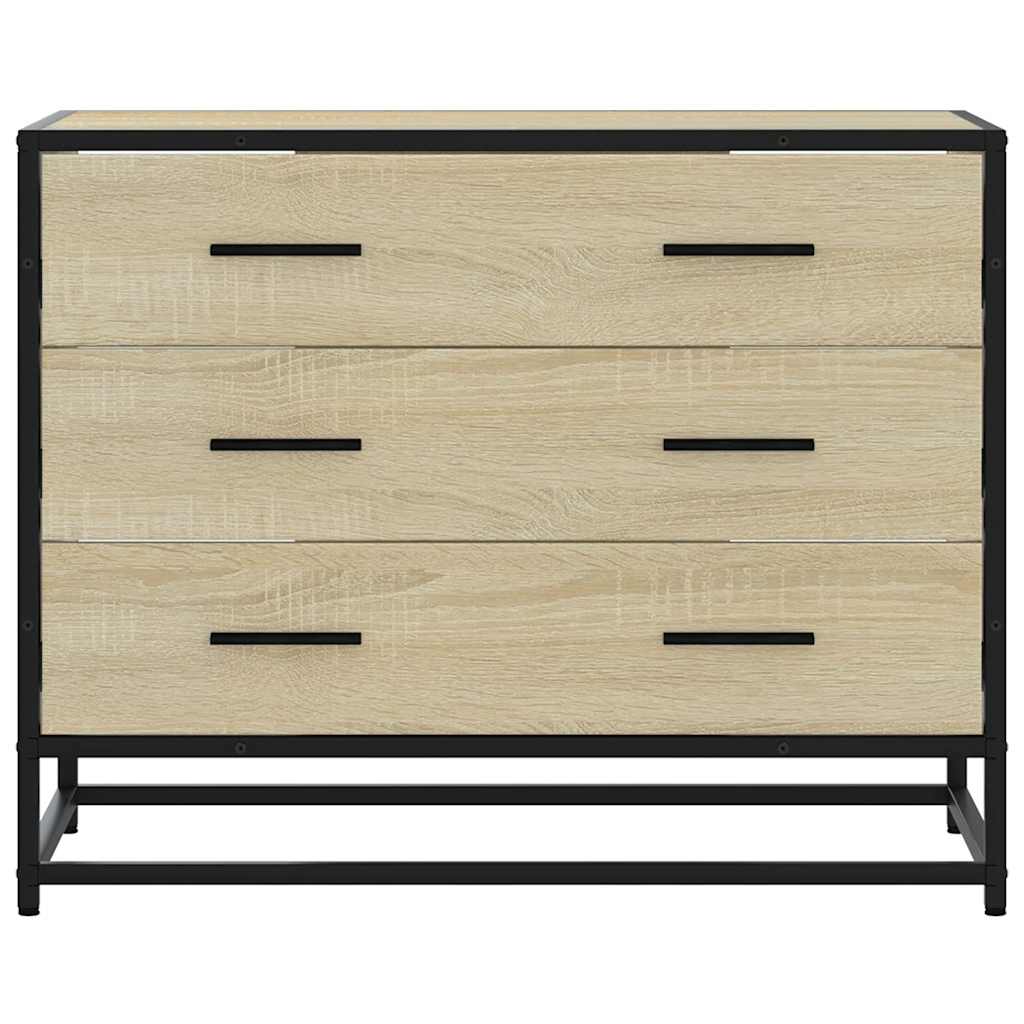 Kommode sonoma eik 70x41x56 cm konstruert tre