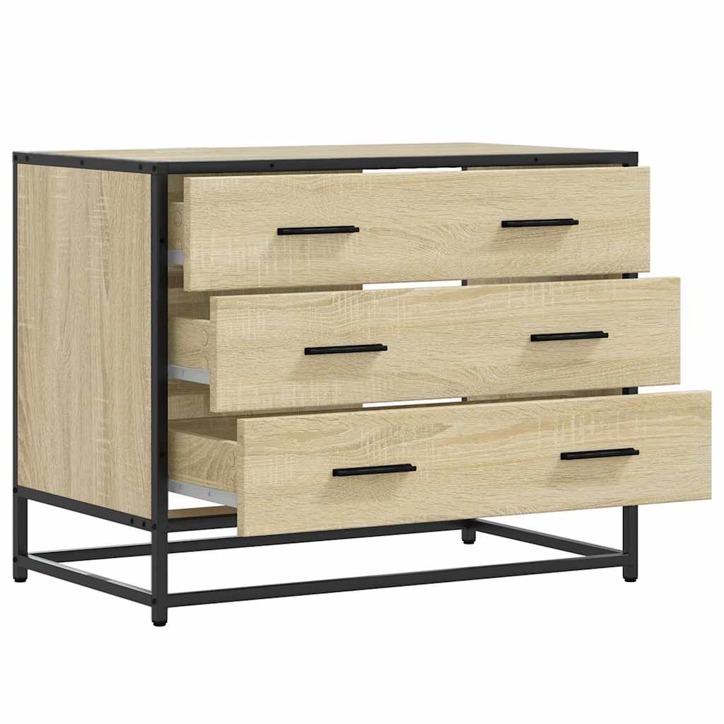 Kommode sonoma eik 70x41x56 cm konstruert tre