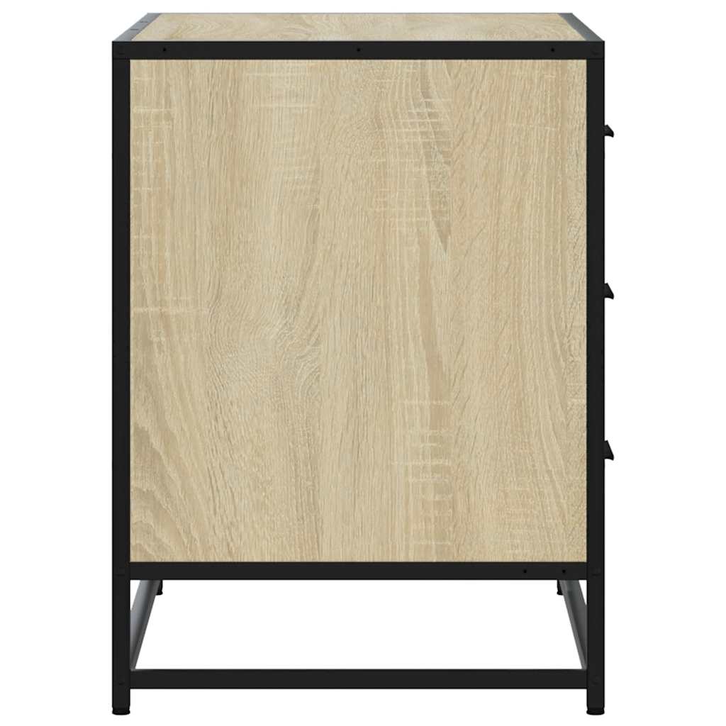 Kommode sonoma eik 70x41x56 cm konstruert tre